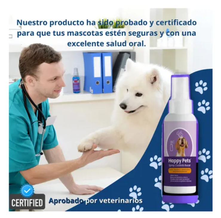 Spray Bucal para mascotas Happy smile